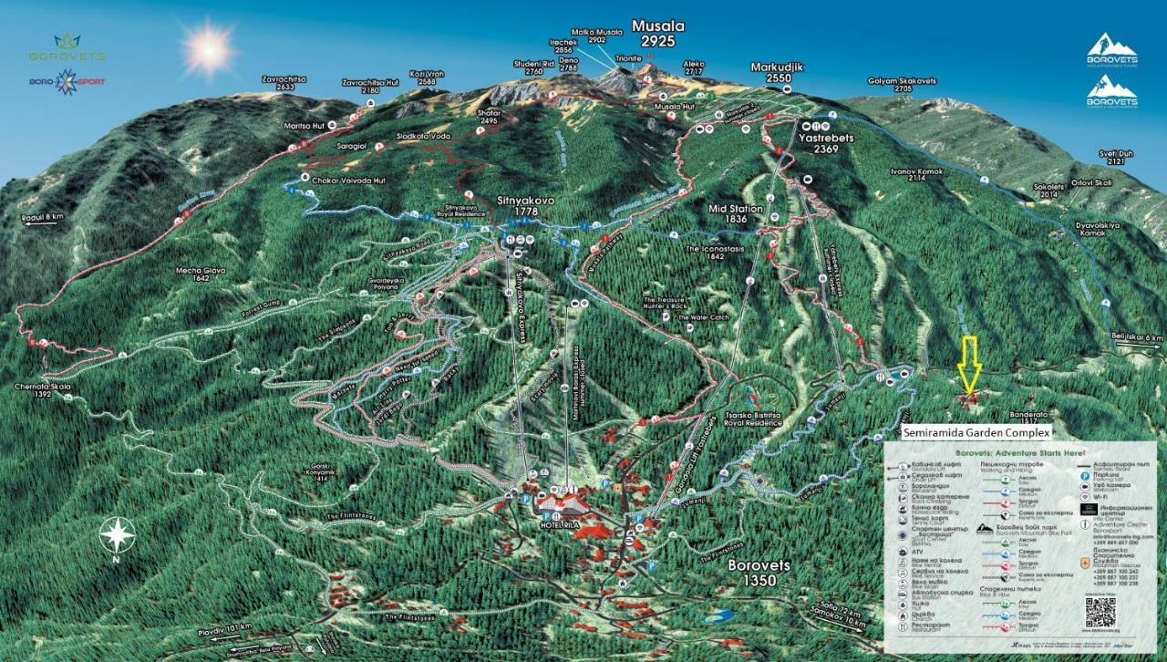 Borovets Ski&Spa Studio - Semiramida Garden A16 Exterior photo